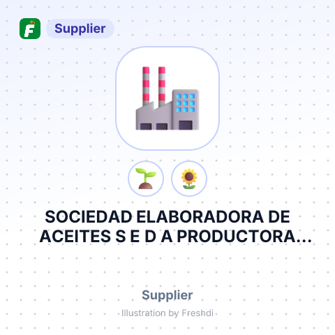 SOCIEDAD ELABORADORA DE ACEITES S E D A PRODUCTORA INDUSTRIA – summary card, no photo uploaded yet