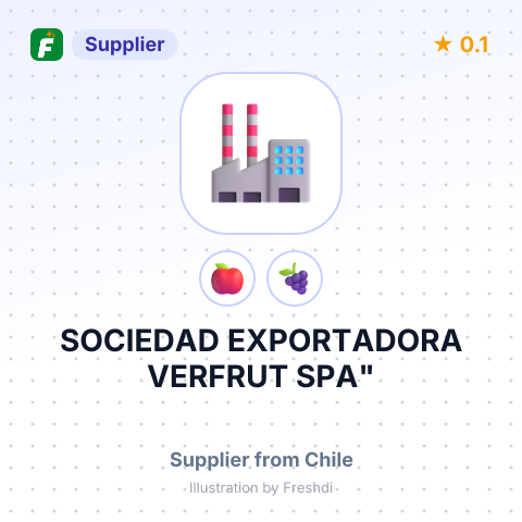 SOCIEDAD EXPORTADORA VERFRUT SPA" – summary card, no photo uploaded yet