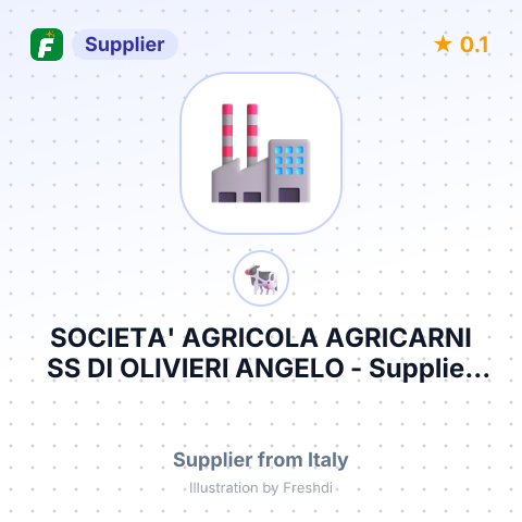 SOCIETA' AGRICOLA AGRICARNI SS DI OLIVIERI ANGELO – summary card, no photo uploaded yet