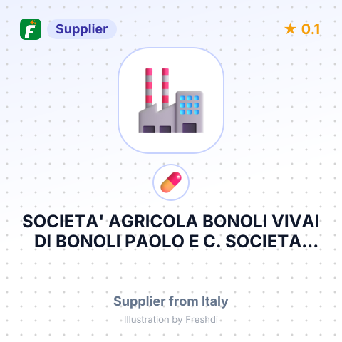 SOCIETA' AGRICOLA BONOLI VIVAI DI BONOLI PAOLO E C. SOCIETA' SEMPLICE – summary card, no photo uploaded yet