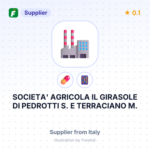 SOCIETA' AGRICOLA IL GIRASOLE DI PEDROTTI S. E TERRACIANO M. – summary card, no photo uploaded yet