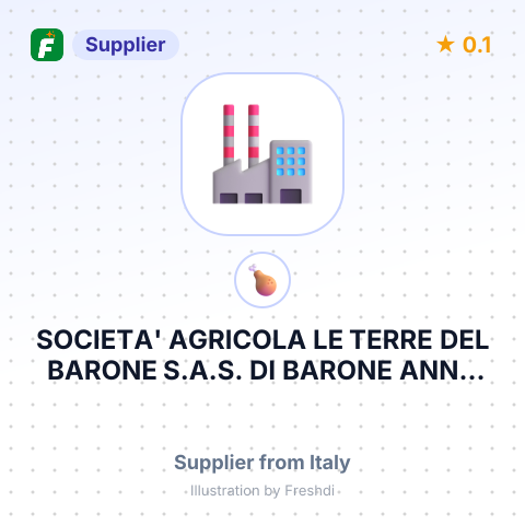 SOCIETA' AGRICOLA LE TERRE DEL BARONE S.A.S. DI BARONE ANNA MARIA E C. – summary card, no photo uploaded yet