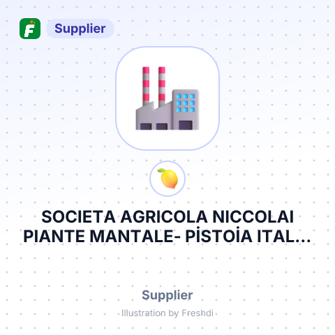 SOCIETA AGRICOLA NICCOLAI PIANTE MANTALE- PİSTOİA ITALIA – summary card, no photo uploaded yet