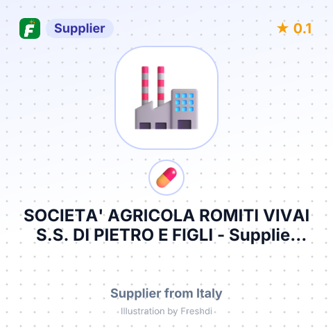 SOCIETA' AGRICOLA ROMITI VIVAI S.S. DI PIETRO E FIGLI – summary card, no photo uploaded yet