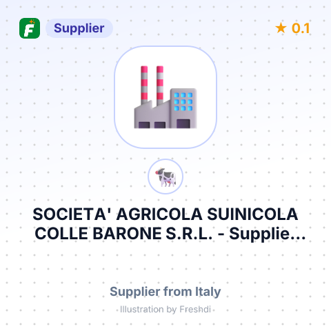 SOCIETA' AGRICOLA SUINICOLA COLLE BARONE S.R.L. – summary card, no photo uploaded yet