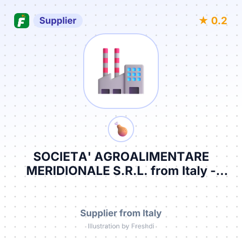 SOCIETA' AGROALIMENTARE MERIDIONALE S.R.L. – summary card, no photo uploaded yet