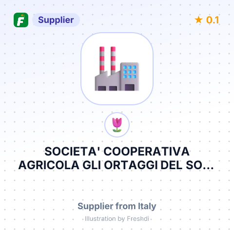 SOCIETA' COOPERATIVA AGRICOLA GLI ORTAGGI DEL SOLE – summary card, no photo uploaded yet