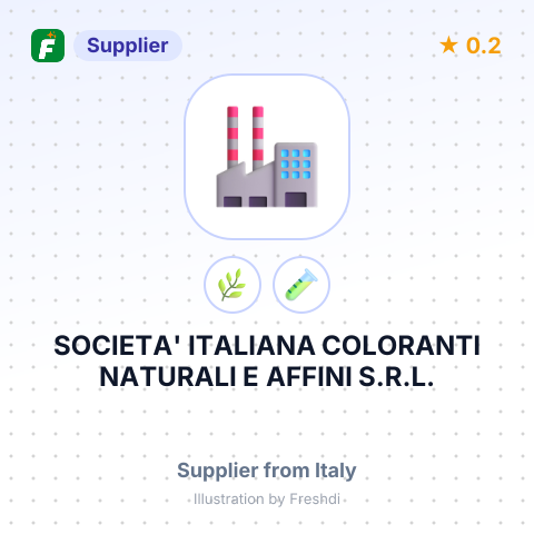SOCIETA' ITALIANA COLORANTI NATURALI E AFFINI S.R.L. – summary card, no photo uploaded yet