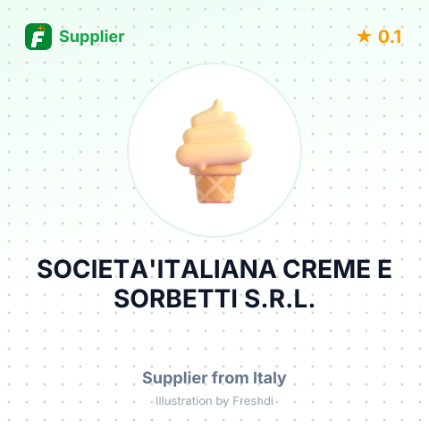 SOCIETA'ITALIANA CREME E SORBETTI S.R.L. – summary card, no photo uploaded yet