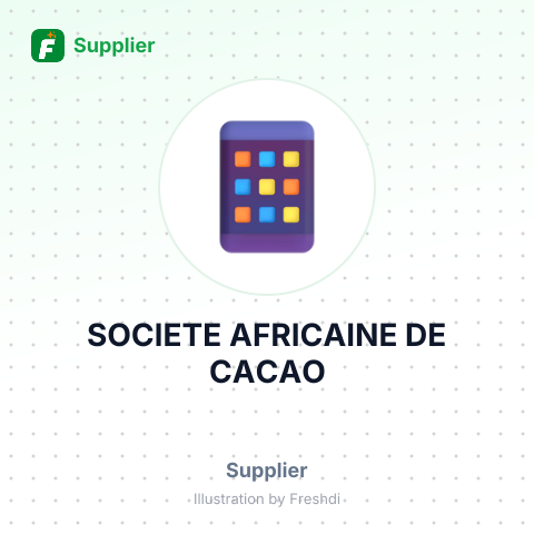 SOCIETE AFRICAINE DE CACAO – summary card, no photo uploaded yet