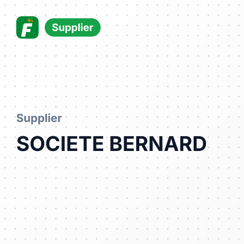 SOCIETE BERNARD – summary card, no photo uploaded yet