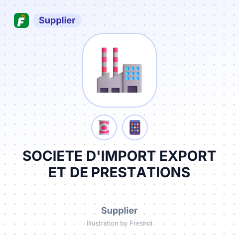 SOCIETE D'IMPORT EXPORT ET DE PRESTATIONS – summary card, no photo uploaded yet