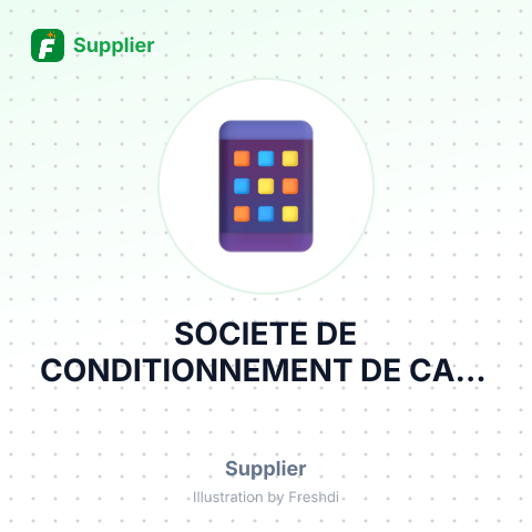 SOCIETE DE CONDITIONNEMENT DE CAFE CACAO – summary card, no photo uploaded yet