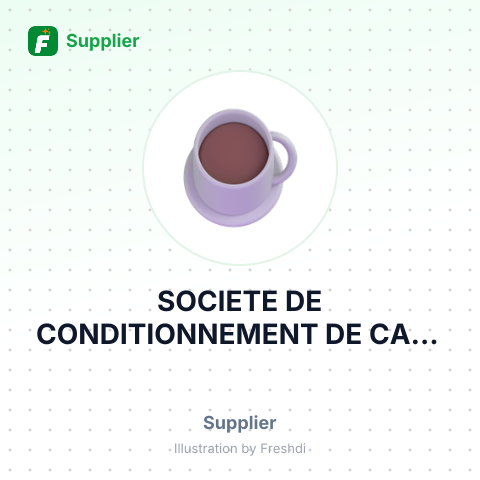 SOCIETE DE CONDITIONNEMENT DE CAFE – summary card, no photo uploaded yet