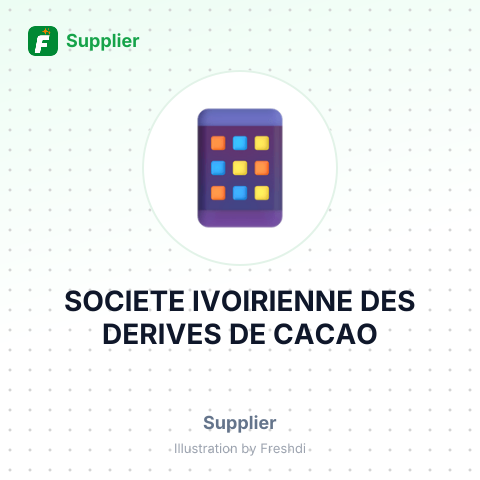 SOCIETE IVOIRIENNE DES DERIVES DE CACAO – summary card, no photo uploaded yet