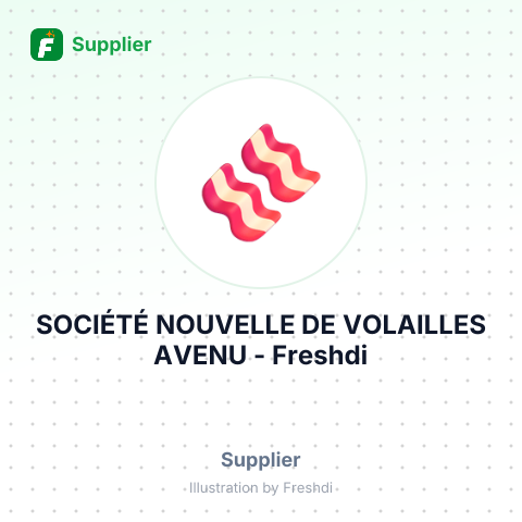 SOCIÉTÉ NOUVELLE DE VOLAILLES AVENU – summary card, no photo uploaded yet