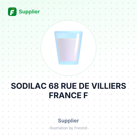 SODILAC 68 RUE DE VILLIERS FRANCE F – summary card, no photo uploaded yet