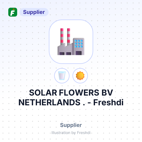 SOLAR FLOWERS BV NETHERLANDS . – summary card, no photo uploaded yet