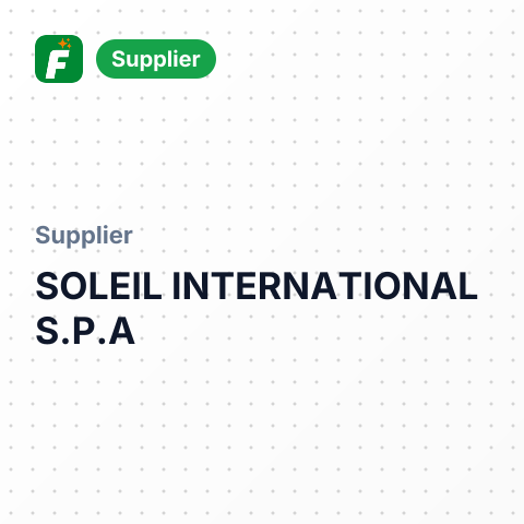 SOLEIL INTERNATIONAL S.P.A – summary card, no photo uploaded yet