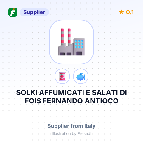 SOLKI AFFUMICATI E SALATI DI FOIS FERNANDO ANTIOCO – summary card, no photo uploaded yet