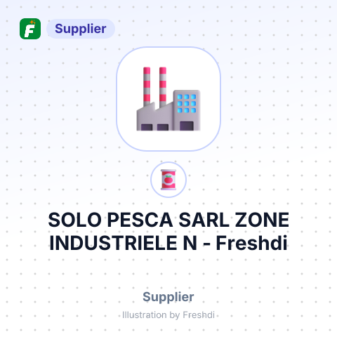 SOLO PESCA SARL ZONE INDUSTRIELE N – summary card, no photo uploaded yet