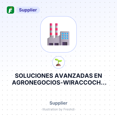 SOLUCIONES AVANZADAS EN AGRONEGOCIOS-WIRACCOCHA DEL PERU S.A.C – summary card, no photo uploaded yet