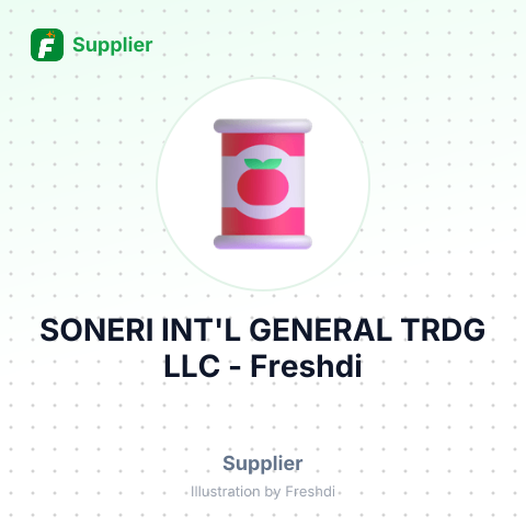 SONERI INT'L GENERAL TRDG LLC – summary card, no photo uploaded yet