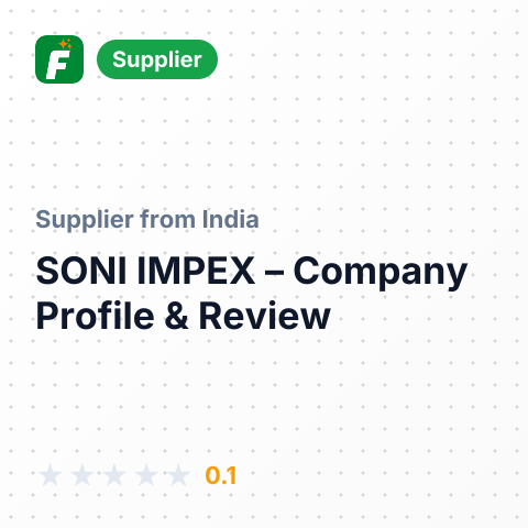 SONI IMPEX, – summary card, no photo uploaded yet