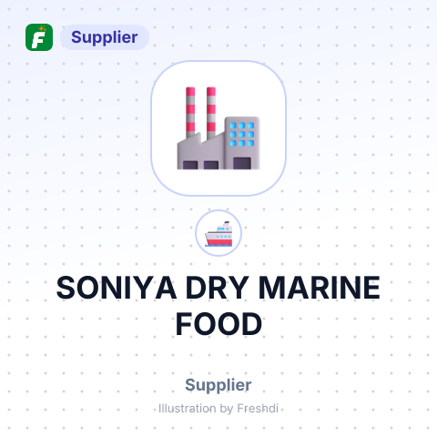 SONIYA DRY MARINE FOOD – summary card, no photo uploaded yet