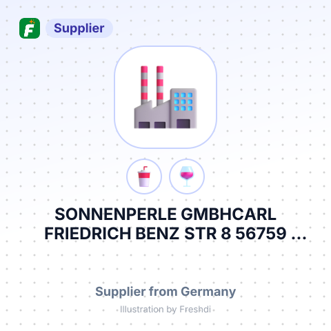 SONNENPERLE GMBHCARL FRIEDRICH BENZ STR 8 56759 KAISERSESCH GERMANY – summary card, no photo uploaded yet