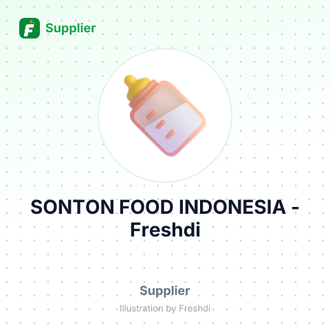 SONTON FOOD INDONESIA – summary card, no photo uploaded yet