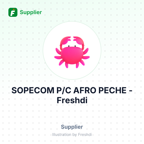 SOPECOM P/C AFRO PECHE – summary card, no photo uploaded yet