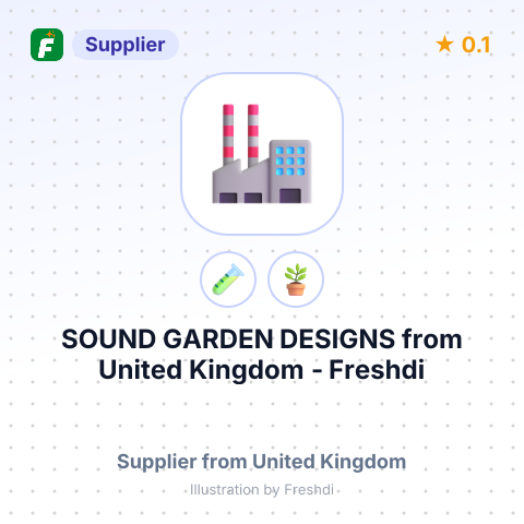 SOUND GARDEN DESIGNS – summary card, no photo uploaded yet