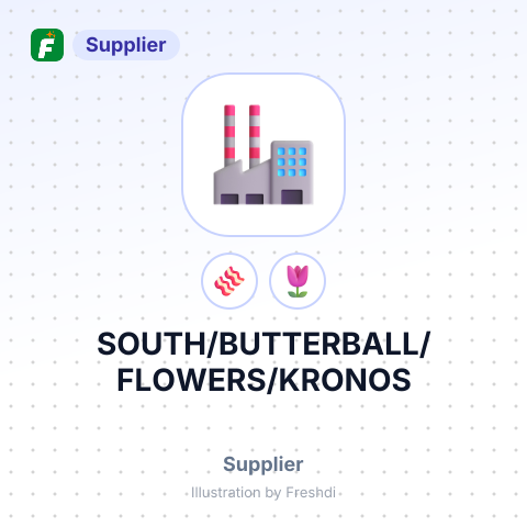 SOUTH/BUTTERBALL/FLOWERS/KRONOS – summary card, no photo uploaded yet