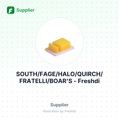 SOUTH/FAGE/HALO/QUIRCH/FRATELLI/BOAR'S – summary card, no photo uploaded yet