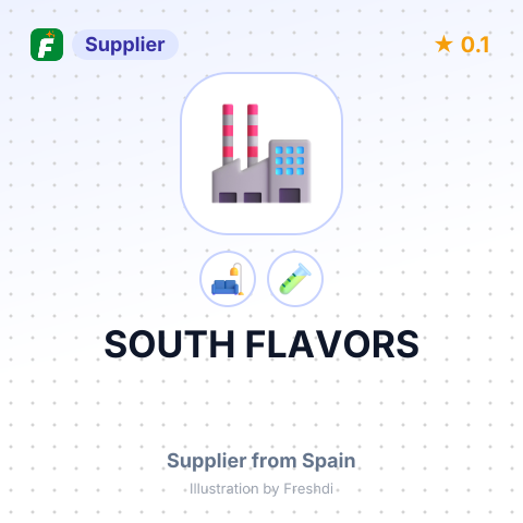 SOUTH FLAVORS – summary card, no photo uploaded yet