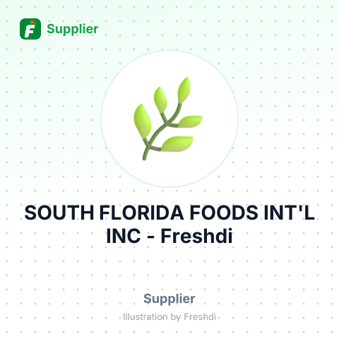 SOUTH FLORIDA FOODS INT'L INC – summary card, no photo uploaded yet