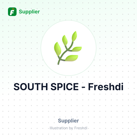 SOUTH SPICE – summary card, no photo uploaded yet