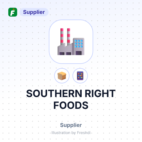 SOUTHERN RIGHT FOODS – summary card, no photo uploaded yet