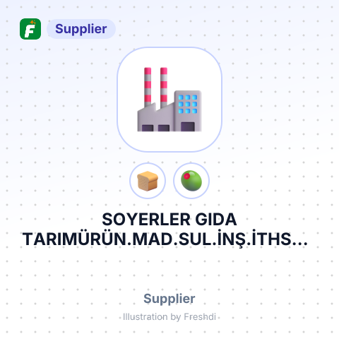 SOYERLER GIDA TARIMÜRÜN.MAD.SUL.İNŞ.İTHSAN VE TİC. LTD – summary card, no photo uploaded yet