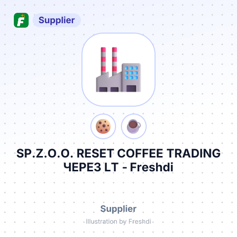 SP.Z.O.O. RESET COFFEE TRADING ЧЕРЕЗ LT – summary card, no photo uploaded yet