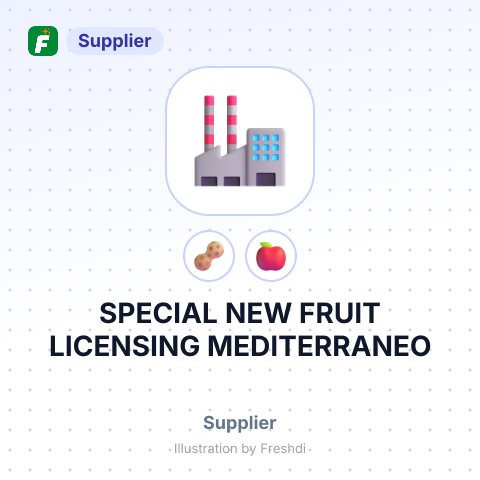 SPECIAL NEW FRUIT LICENSING MEDITERRANEO – summary card, no photo uploaded yet