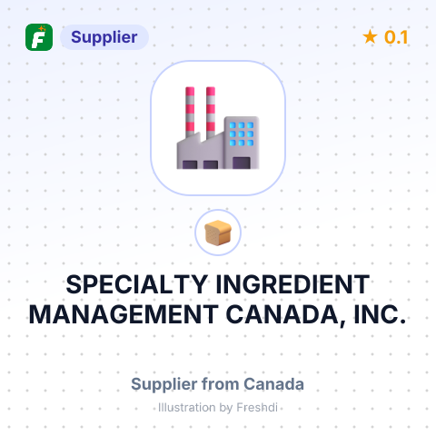 SPECIALTY INGREDIENT MANAGEMENT CANADA, INC. – summary card, no photo uploaded yet