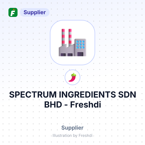SPECTRUM INGREDIENTS SDN BHD – summary card, no photo uploaded yet