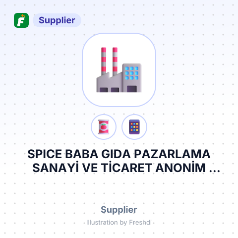 SPICE BABA GIDA PAZARLAMA SANAYİ VE TİCARET ANONİM ŞİRKETİ – summary card, no photo uploaded yet