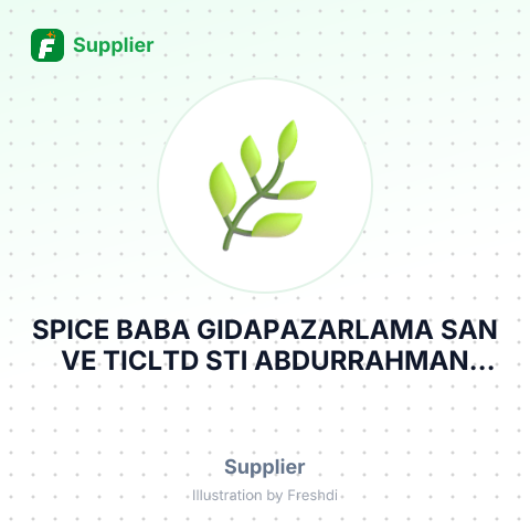 SPICE BABA GIDAPAZARLAMA SAN VE TICLTD STI ABDURRAHMAN GAZI MAK. – summary card, no photo uploaded yet