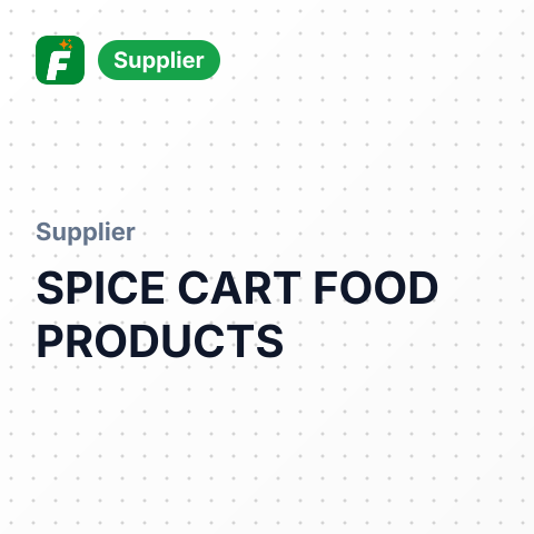 SPICE CART FOOD PRODUCTS – summary card, no photo uploaded yet