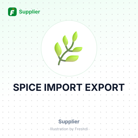 SPICE IMPORT EXPORT – summary card, no photo uploaded yet