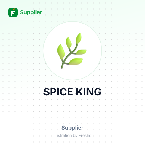 SPICE KING – summary card, no photo uploaded yet