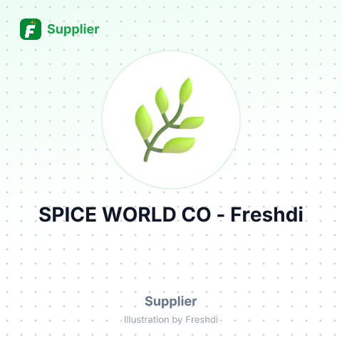 SPICE WORLD CO – summary card, no photo uploaded yet